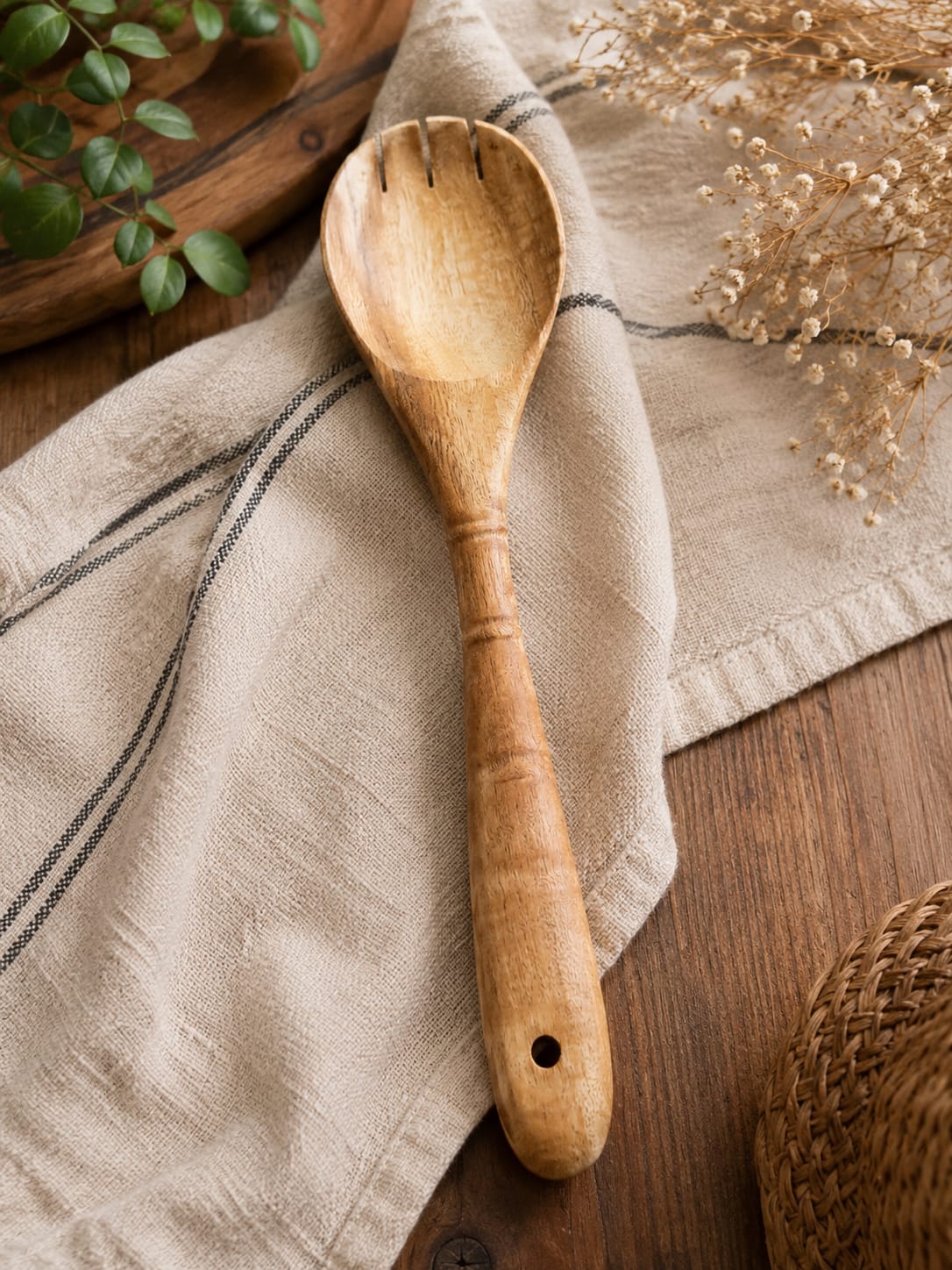 Premium Wooden Kitchen Turner Spatula combo set of three