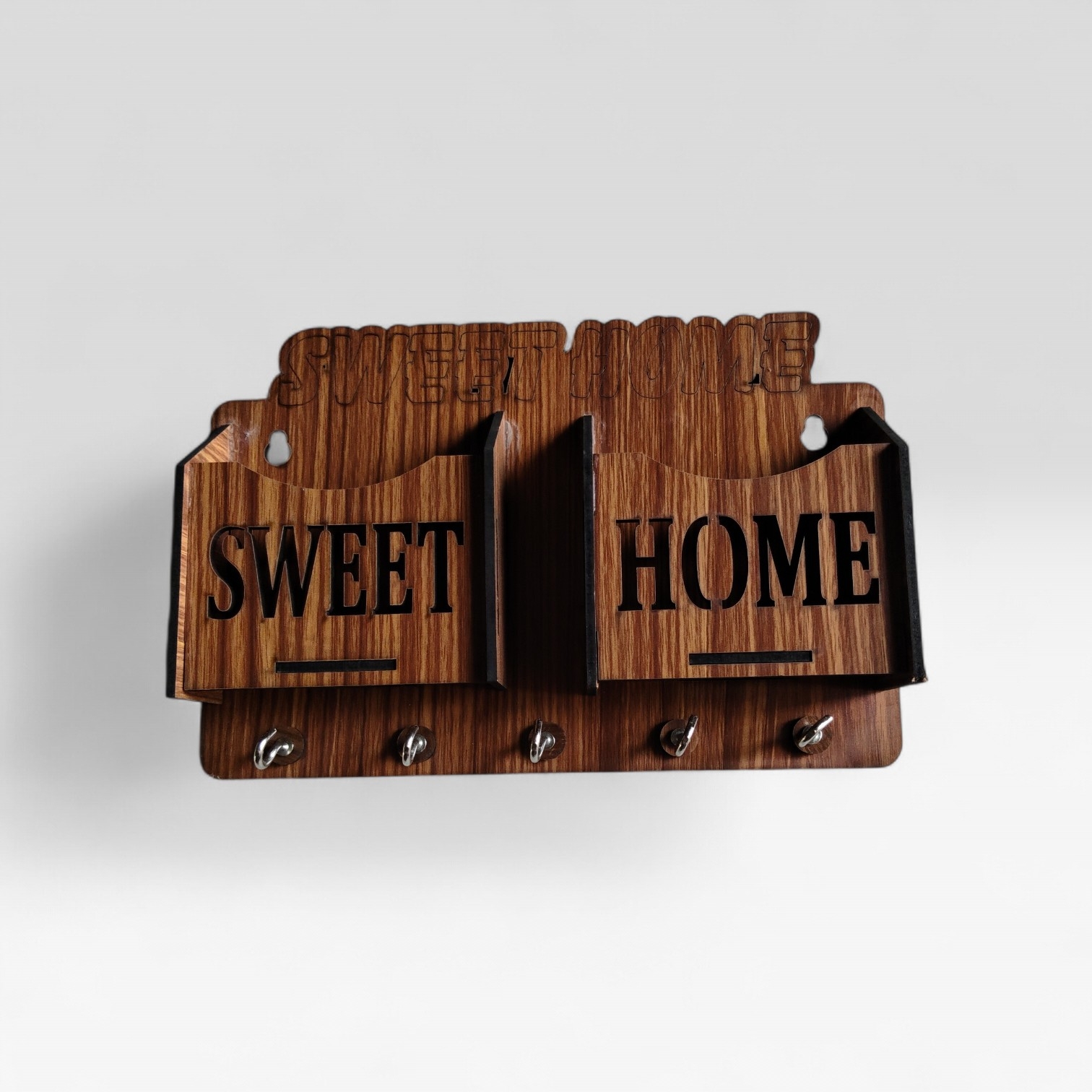 Wooden Home Decor Key Holder Combo Set (pack of 2)