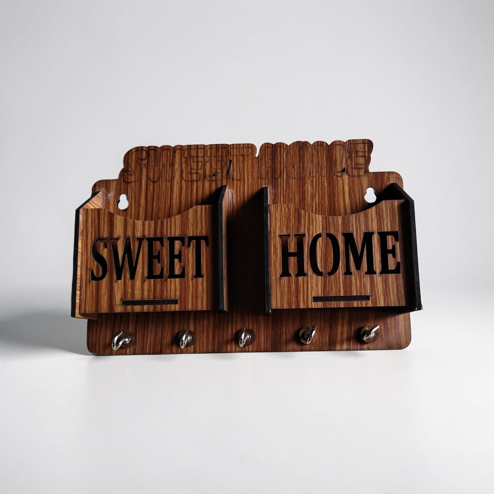 Wooden Home Decor Key Holder Combo Set (pack of 2) — image 2
