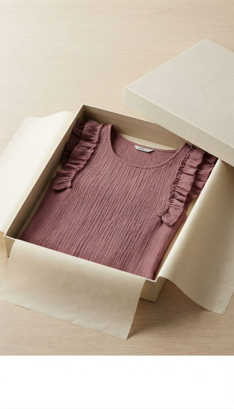 women dusty rose sleeveless ruffle shoulder crinkle top